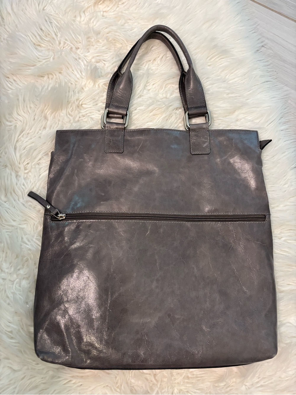 Garnet Hill Gray Crossbody Purse NWOT